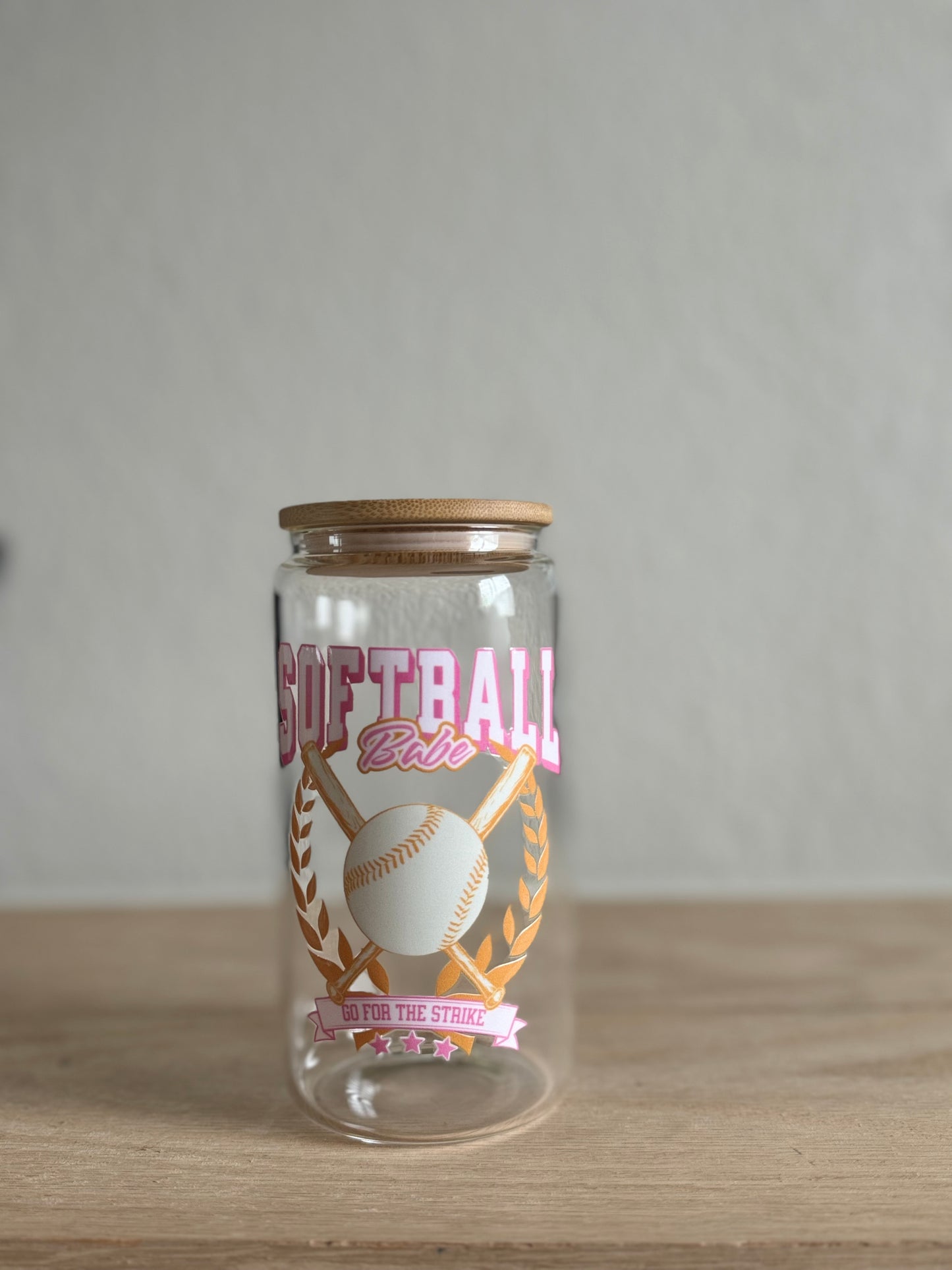 Softball - 16oz Glass Can
