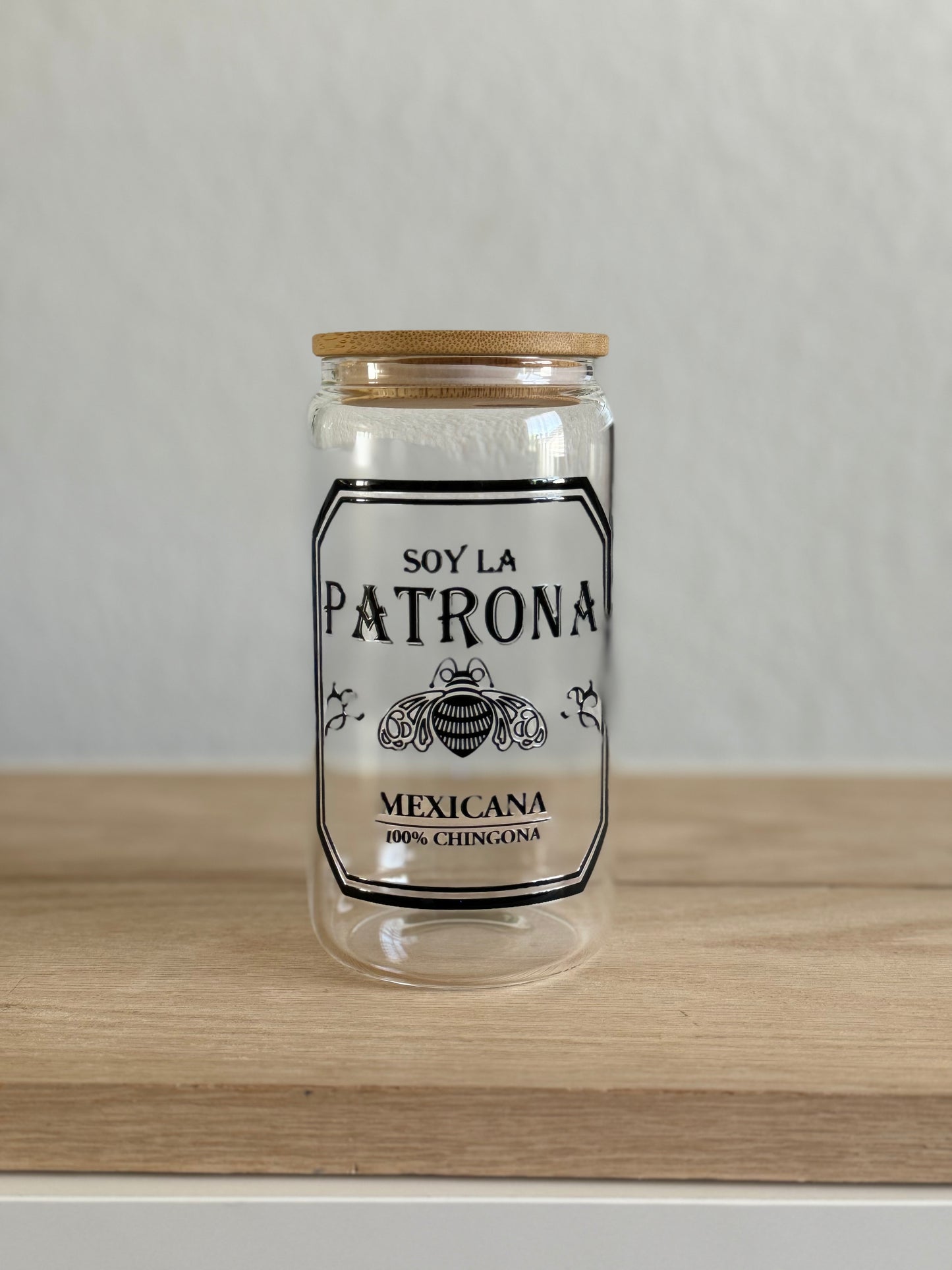 Soy La Patrona - 16oz Libbey Glass Can