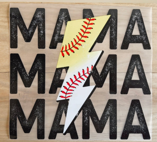 DTF Transfer - Mama | Softball, Baseball