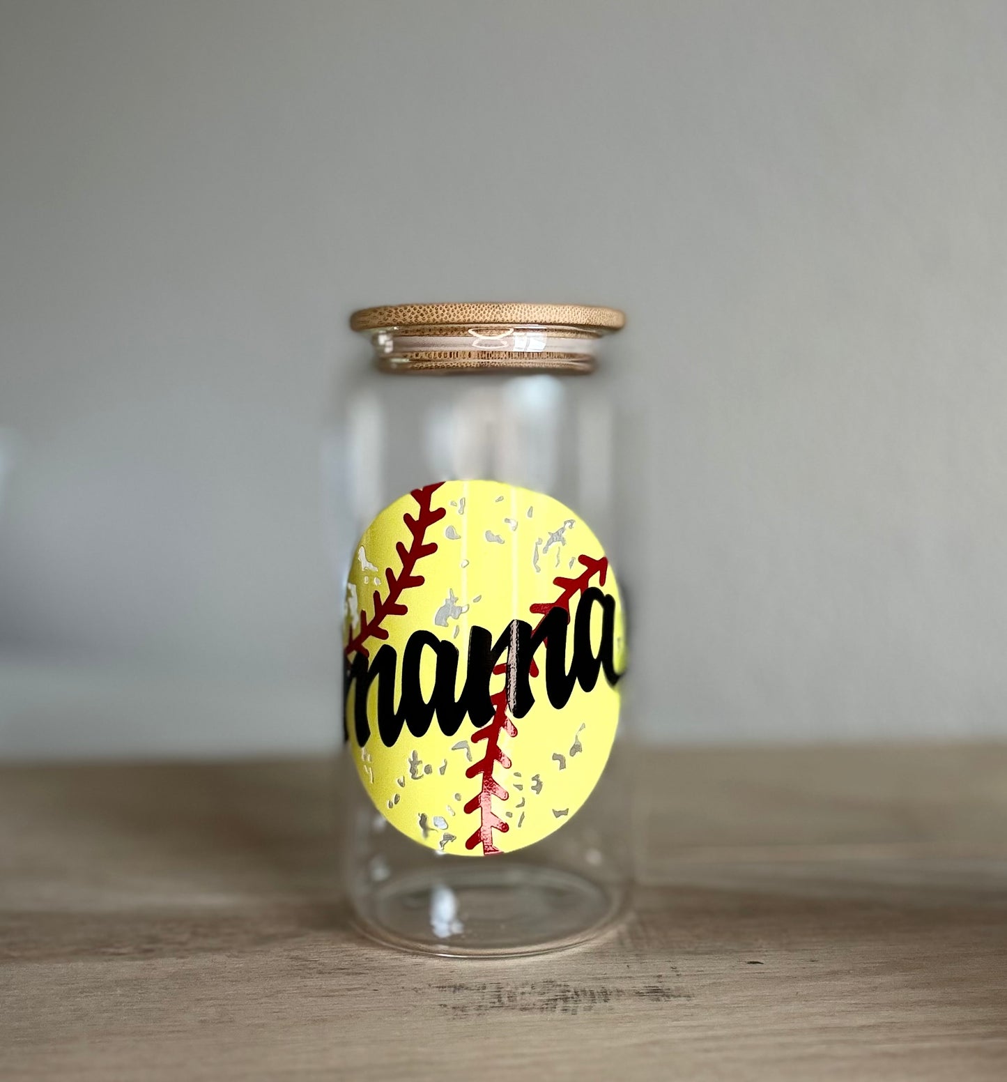 Mama (softball) - 16oz Glass Can